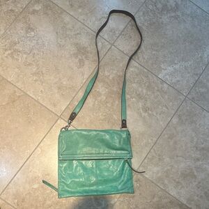 Green Crossbody Bag HOBO leather